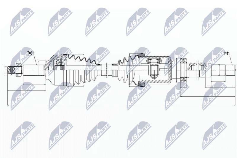 NTY NPW-FR-074 Drive Shaft