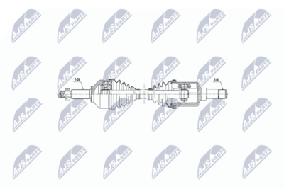 Drive Shaft NTY NPW-FR-075