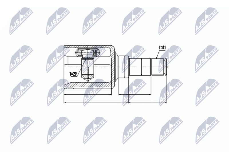 NTY NPW-FR-077 Joint Kit, drive shaft