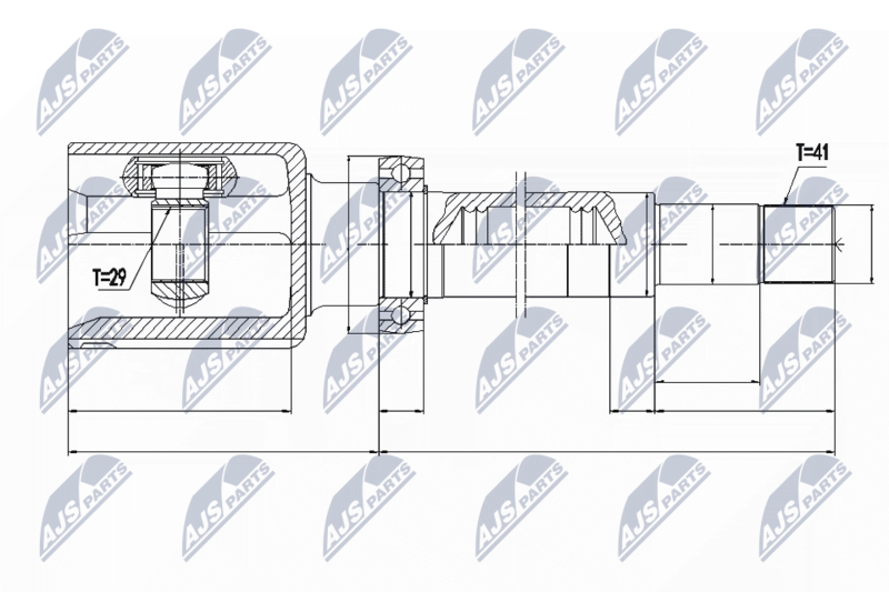 NTY NPW-FR-078 Joint Kit, drive shaft