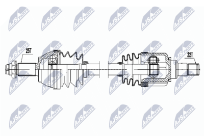 Drive Shaft NTY NPW-FR-079