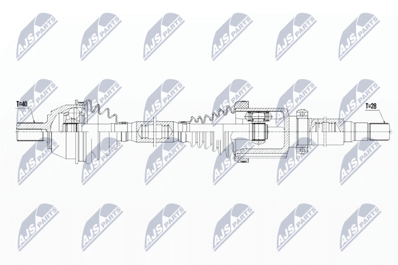 NTY NPW-FR-080 Drive Shaft