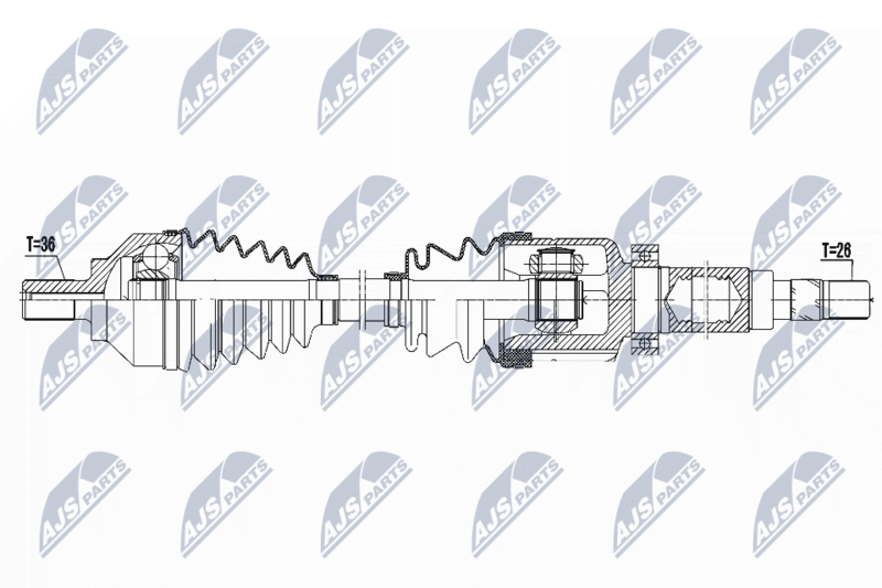 NTY NPW-FR-082 Drive Shaft