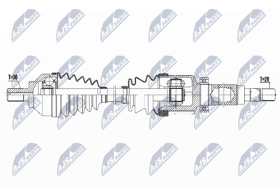 Drive Shaft NTY NPW-FR-082
