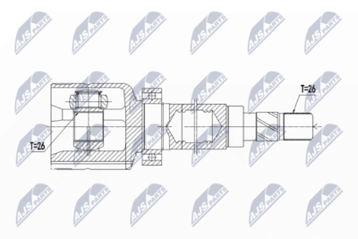 Joint Kit, drive shaft NTY NPW-FR-083