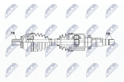 Drive Shaft NTY NPW-FR-086