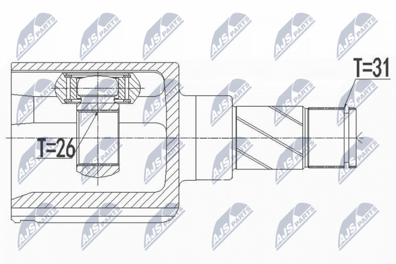 NTY NPW-FR-091 Joint Kit, drive shaft