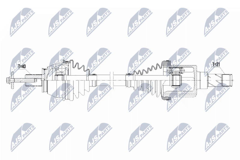 NTY NPW-FR-092 Drive Shaft