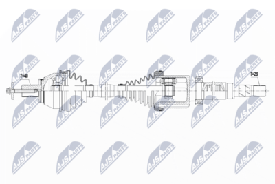 Drive Shaft NTY NPW-FR-094