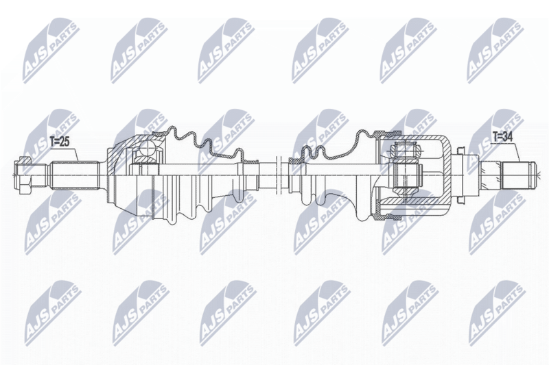 NTY NPW-FR-103 Drive Shaft