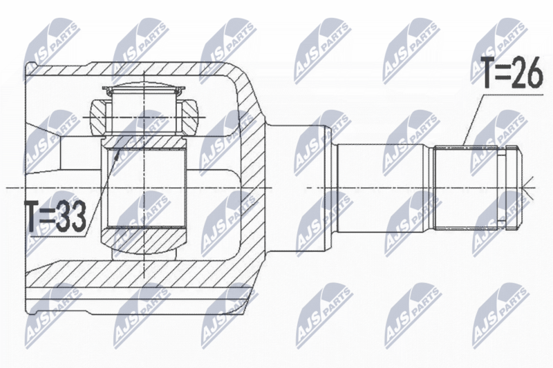 NTY NPW-FR-110 Joint Kit, drive shaft