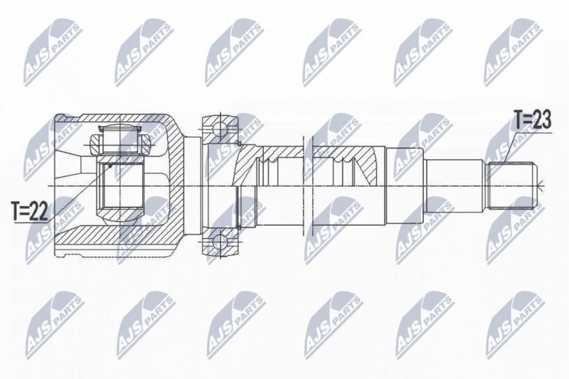 NTY NPW-FR-114 Joint Kit, drive shaft