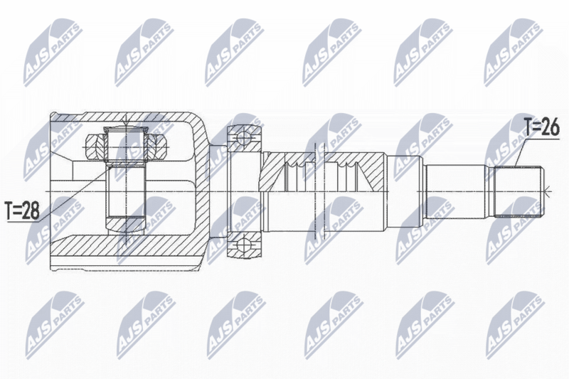 NTY NPW-FR-116 Joint Kit, drive shaft