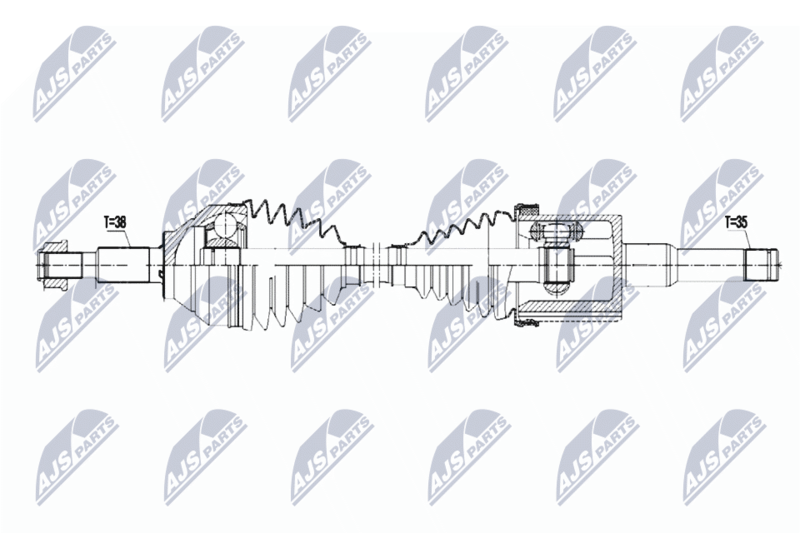 NTY NPW-FR-123 Drive Shaft