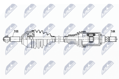 Drive Shaft NTY NPW-FR-125