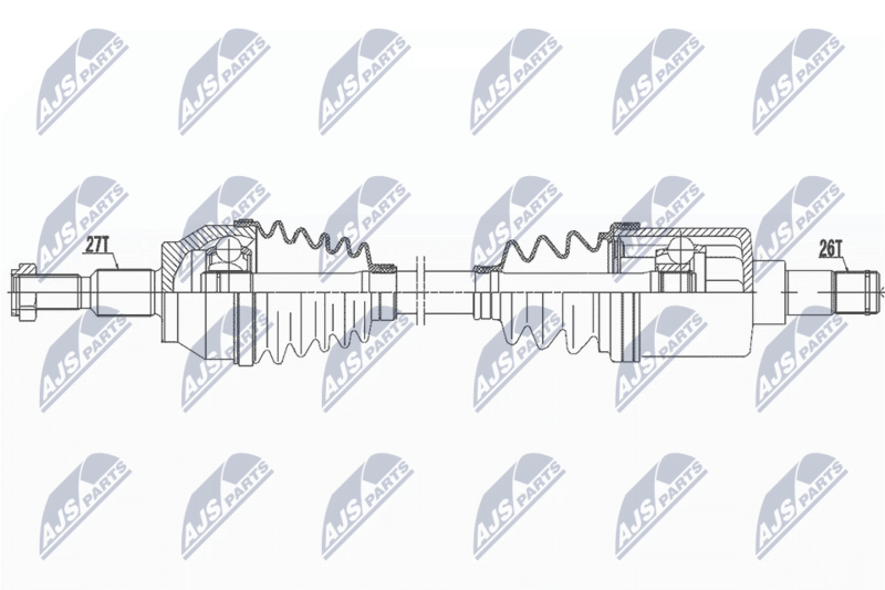 NTY NPW-FR-129 Drive Shaft