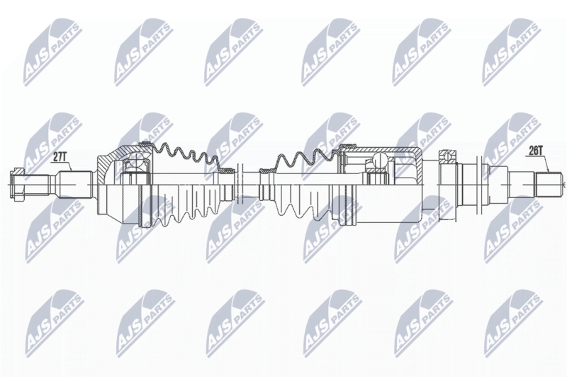 NTY NPW-FR-131 Drive Shaft