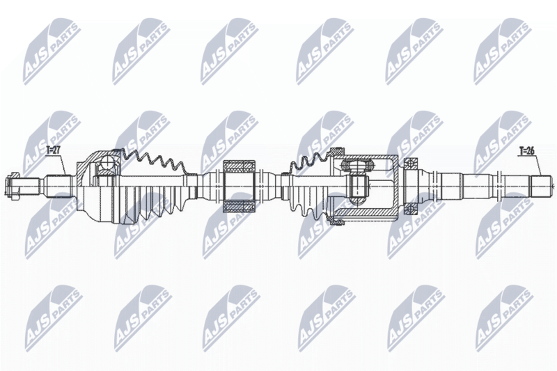 NTY NPW-FR-137 Drive Shaft