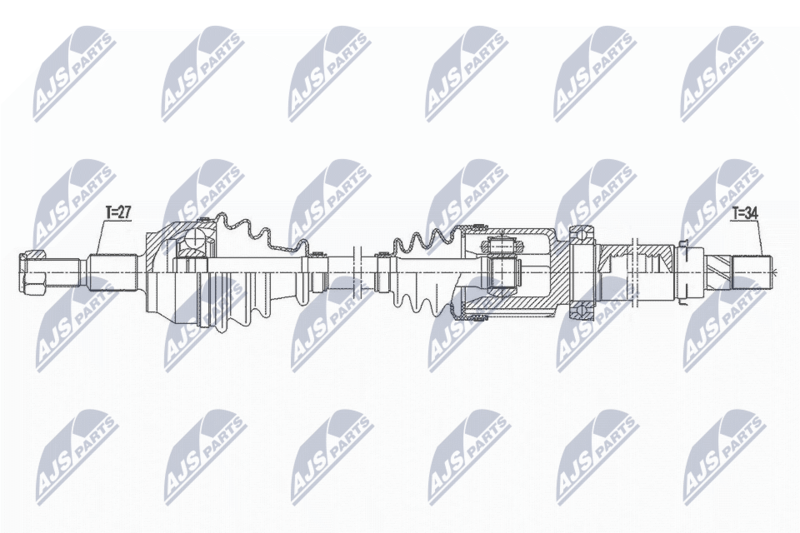 NTY NPW-FR-141 Drive Shaft