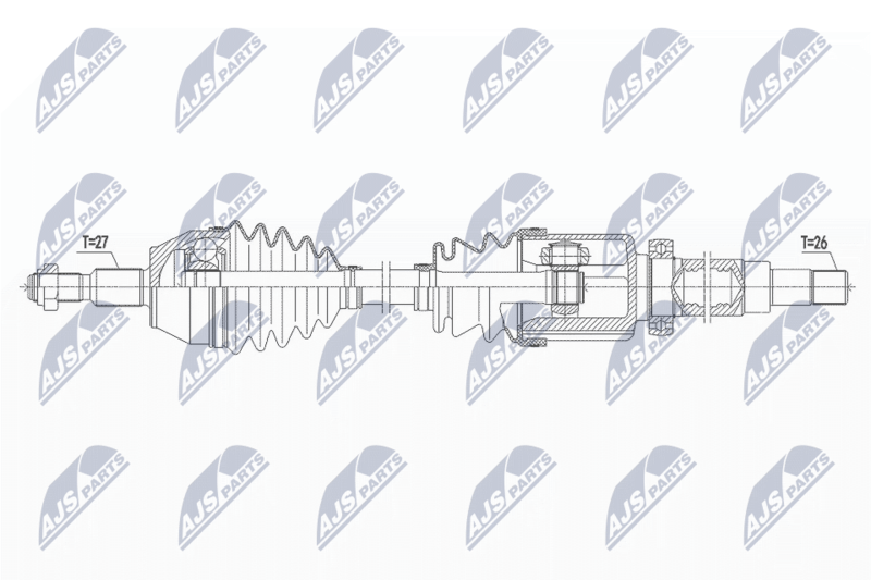 NTY NPW-FR-149 Drive Shaft