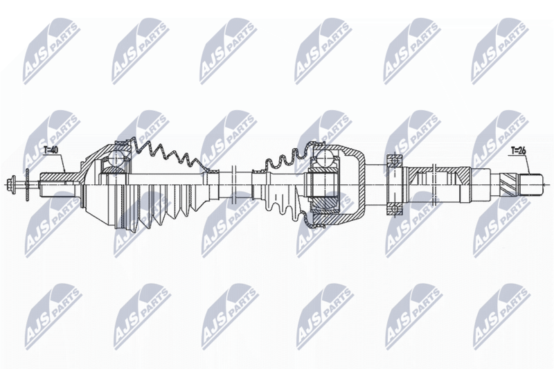 NTY NPW-FR-157 Drive Shaft