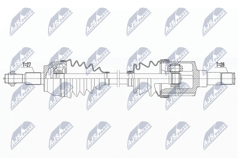 NTY NPW-FR-164 Drive Shaft