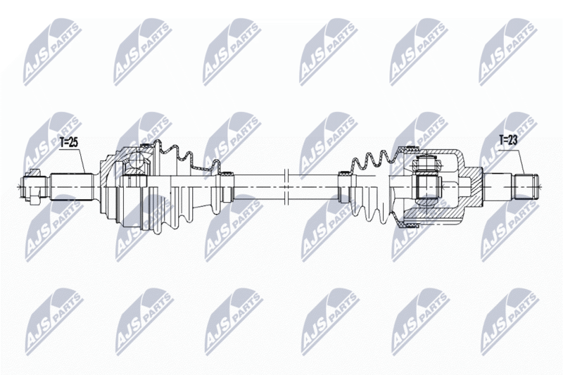 NTY NPW-FR-167 Drive Shaft