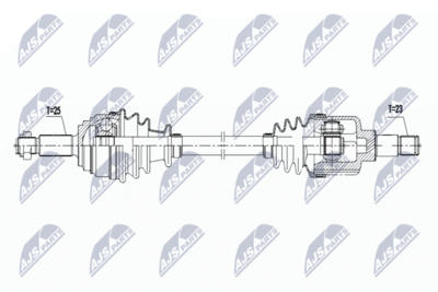 Drive Shaft NTY NPW-FR-167