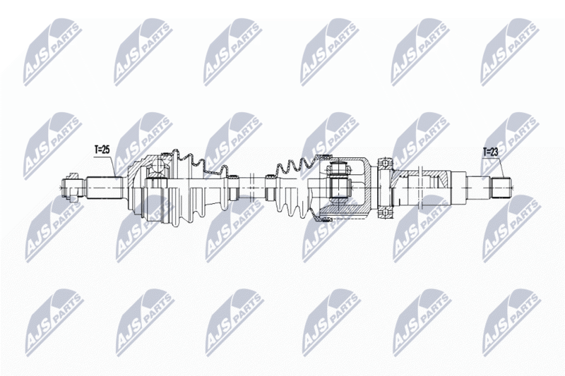 NTY NPW-FR-168 Drive Shaft