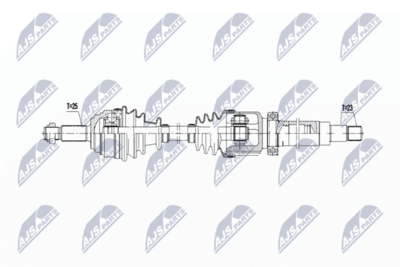 Drive Shaft NTY NPW-FR-168