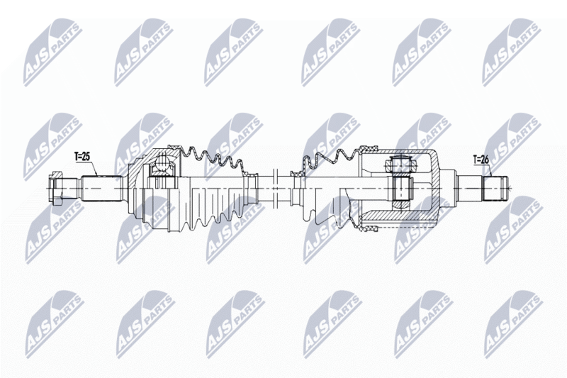 NTY NPW-FR-169 Drive Shaft