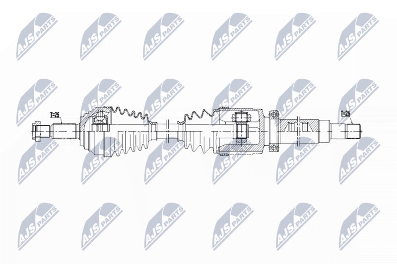 NTY NPW-FR-170 Drive Shaft
