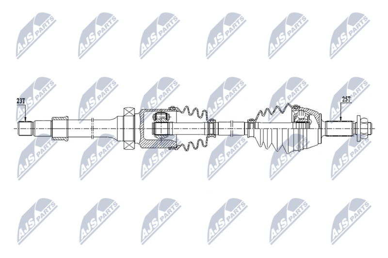 NTY NPW-FR-173 Drive Shaft