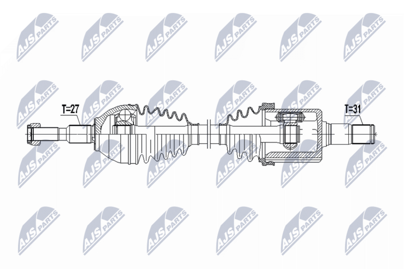 NTY NPW-FR-179 Drive Shaft