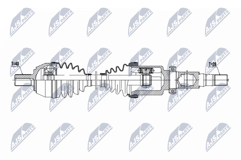 NTY NPW-FR-181 Drive Shaft