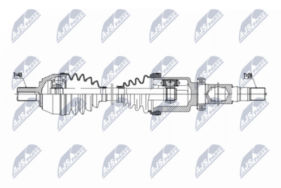 Drive Shaft NTY NPW-FR-181