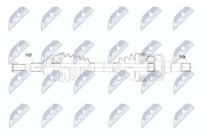 Drive Shaft NTY NPW-FR-185