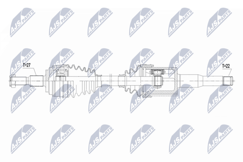 NTY NPW-FR-188 Drive Shaft