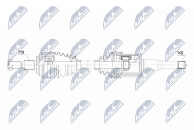 Drive Shaft NTY NPW-FR-188