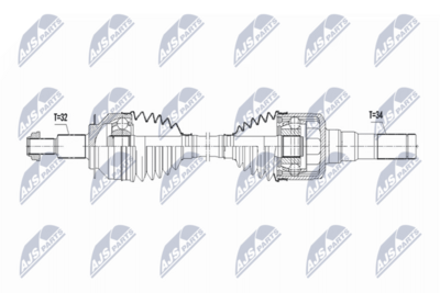 Drive Shaft NTY NPW-FR-190