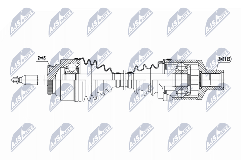 NTY NPW-FR-193 Drive Shaft
