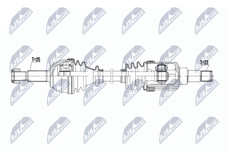 NTY NPW-FR-197 Drive Shaft