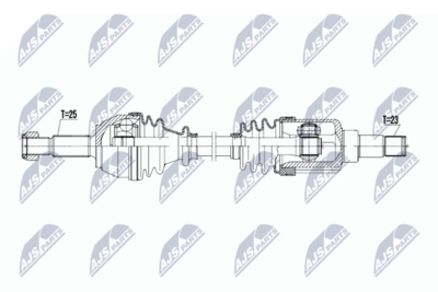 Drive Shaft NTY NPW-FR-197