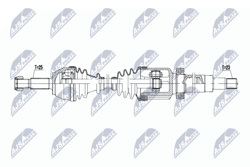 NTY NPW-FR-198 Drive Shaft