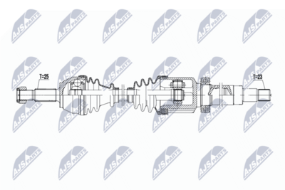 Drive Shaft NTY NPW-FR-198