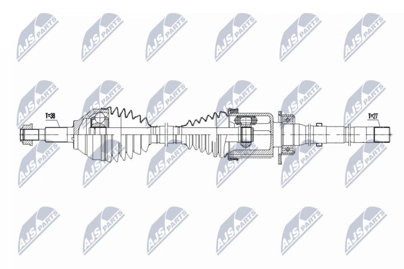 NTY NPW-FR-204 Drive Shaft