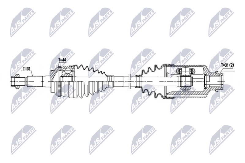 NTY NPW-FR-209 Drive Shaft
