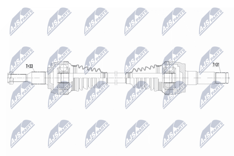 NTY NPW-FR-217 Drive Shaft
