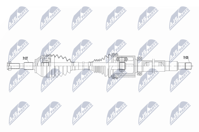 NTY NPW-FR-220 Drive Shaft