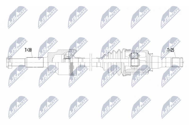 NTY NPW-FR-222 Drive Shaft